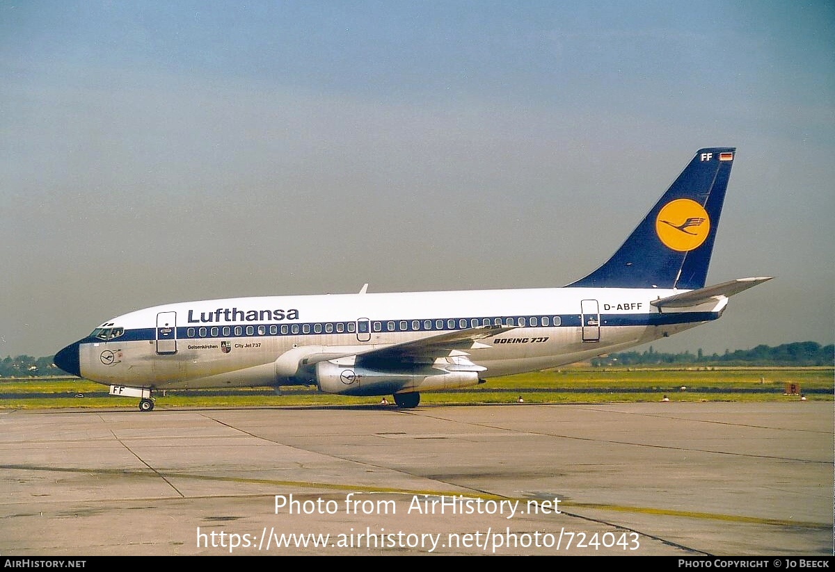 Aircraft Photo of D-ABFF | Boeing 737-230/Adv | Lufthansa | AirHistory.net #724043