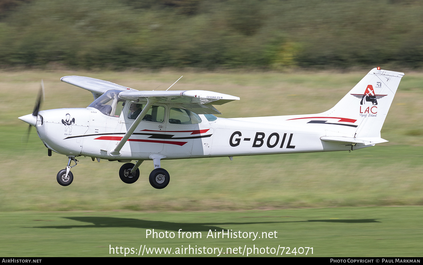 Aircraft Photo of G-BOIL | Cessna 172N Skyhawk | LAC Flying School | AirHistory.net #724071