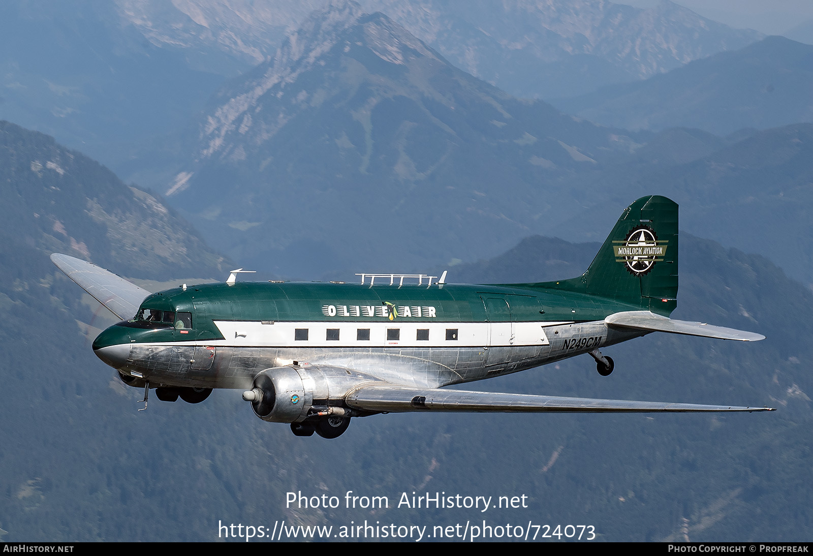 Aircraft Photo of N249CM | Douglas C-47A Skytrain | Morlock Aviation | Olive Air | AirHistory.net #724073