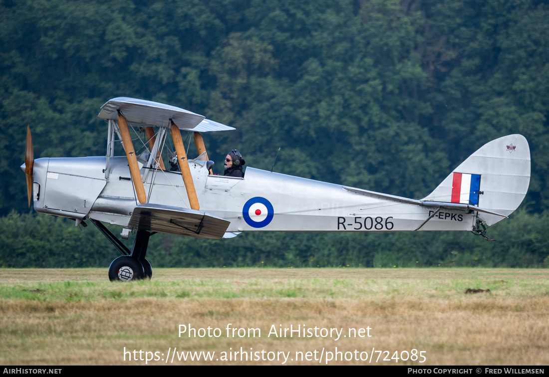 Aircraft Photo of D-EPKS / R-5086 | De Havilland D.H. 82A Tiger Moth | UK - Air Force | AirHistory.net #724085