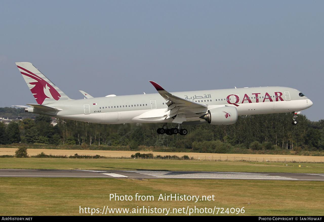 Aircraft Photo of A7-ALK | Airbus A350-941 | Qatar Airways | AirHistory.net #724096