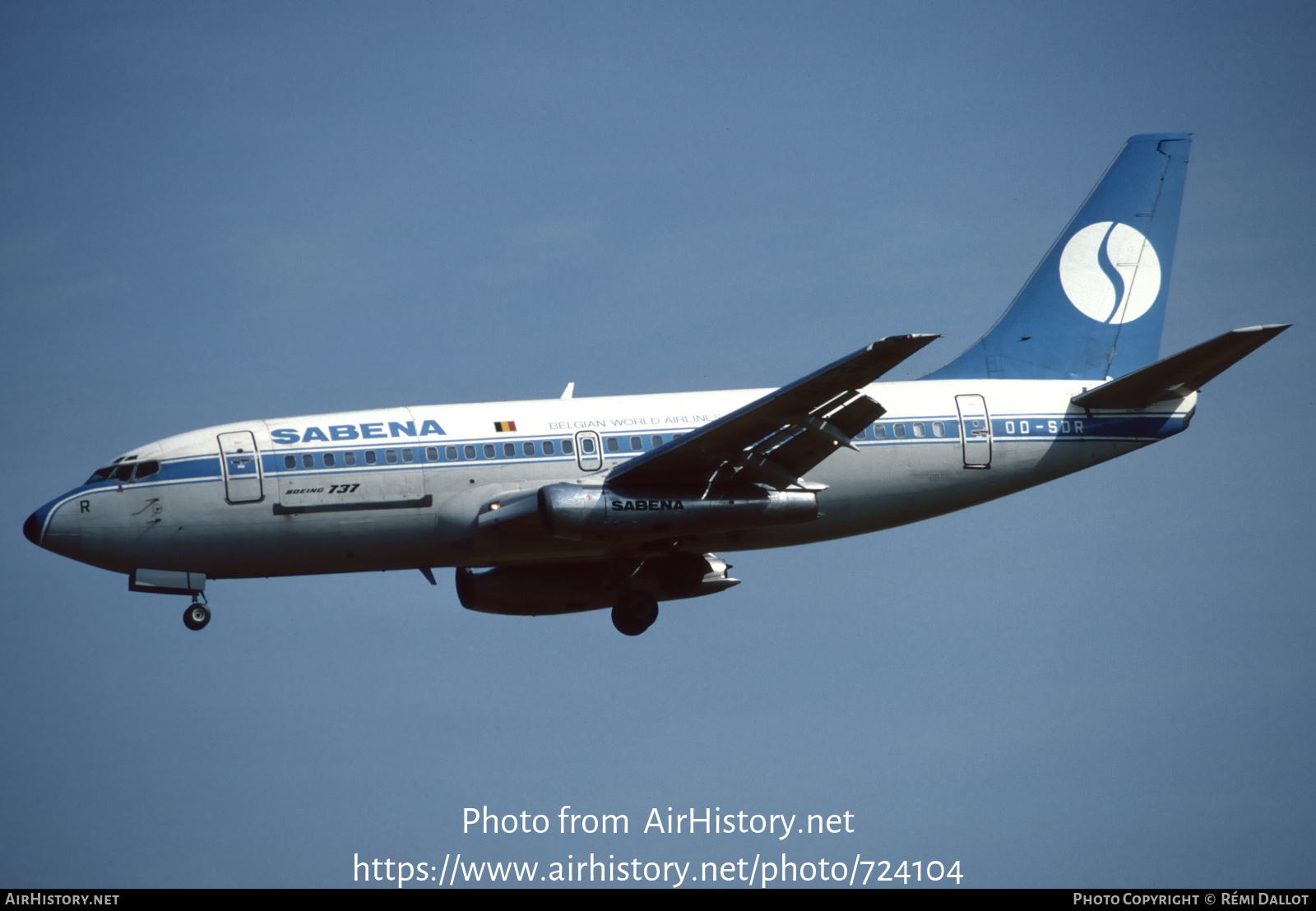 Aircraft Photo of OO-SDR | Boeing 737-229C/Adv | Sabena | AirHistory.net #724104