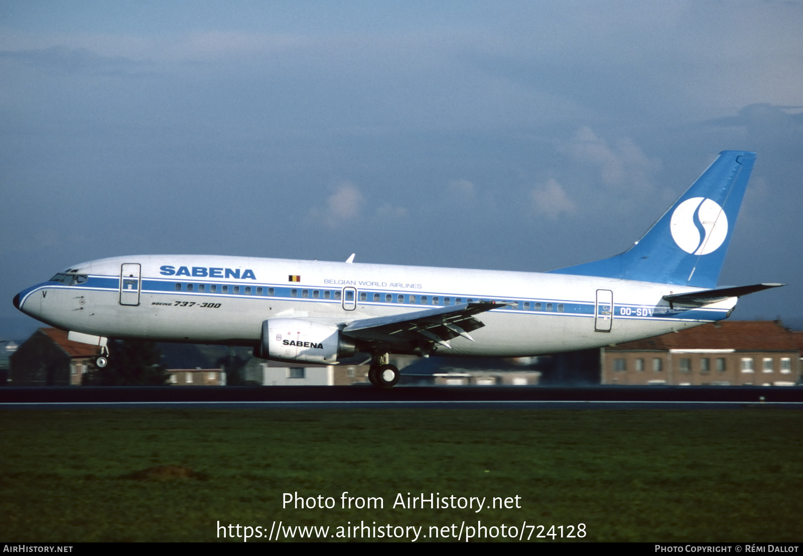 Aircraft Photo of OO-SDV | Boeing 737-329 | Sabena | AirHistory.net #724128