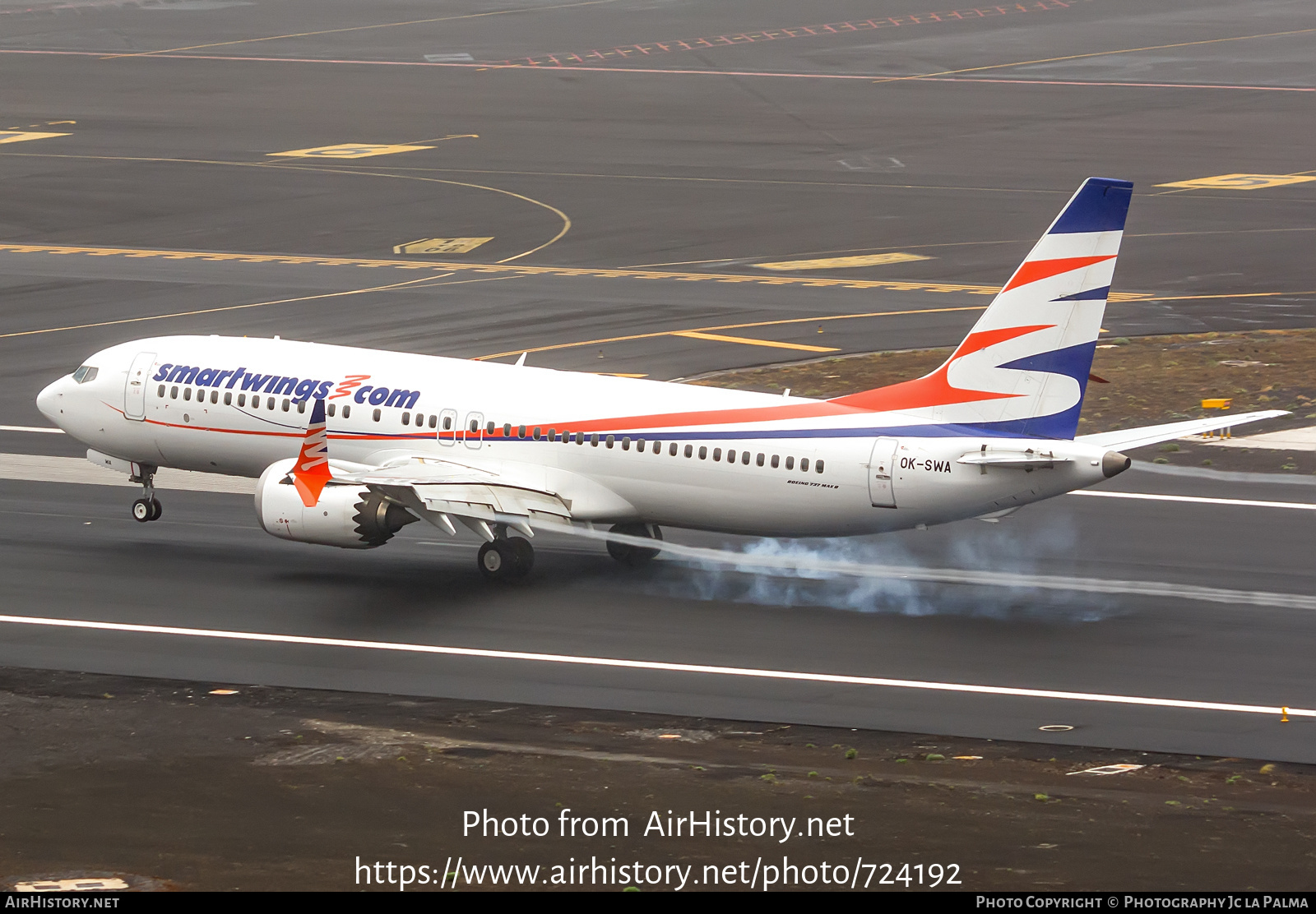 Aircraft Photo of OK-SWA | Boeing 737-8 Max 8 | Smartwings | AirHistory.net #724192