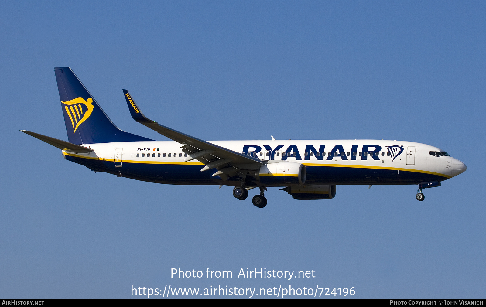 Aircraft Photo of EI-FIP | Boeing 737-8AS | Ryanair | AirHistory.net #724196