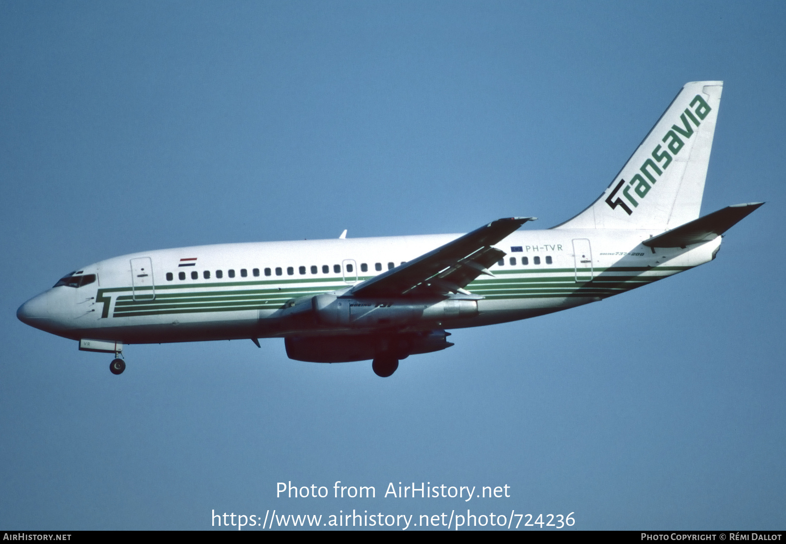 Aircraft Photo of PH-TVR | Boeing 737-2K2/Adv | Transavia | AirHistory.net #724236