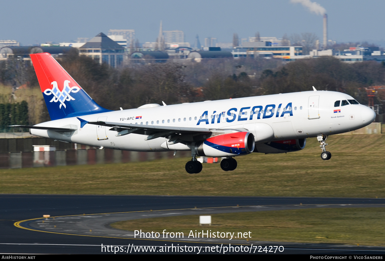 Aircraft Photo of YU-APC | Airbus A319-131 | Air Serbia | AirHistory.net #724270