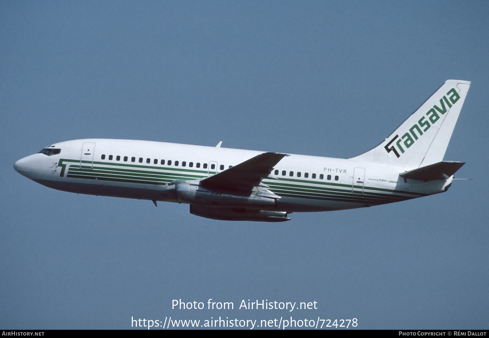 Aircraft Photo of PH-TVR | Boeing 737-2K2/Adv | Transavia | AirHistory.net #724278