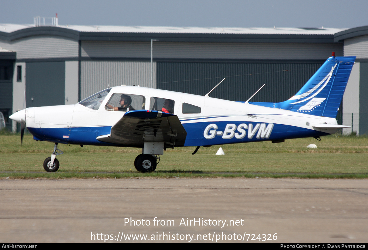 Aircraft Photo of G-BSVM | Piper PA-28-161 Warrior II | Falcon Flying Services | AirHistory.net #724326