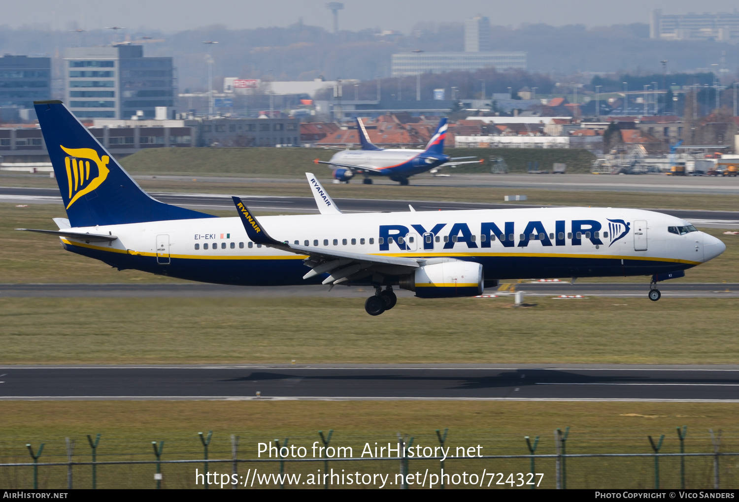 Aircraft Photo of EI-EKI | Boeing 737-8AS | Ryanair | AirHistory.net #724327