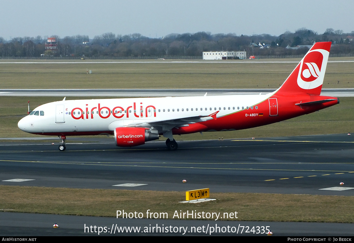 Aircraft Photo of D-ABDY | Airbus A320-214 | Air Berlin | AirHistory.net #724335