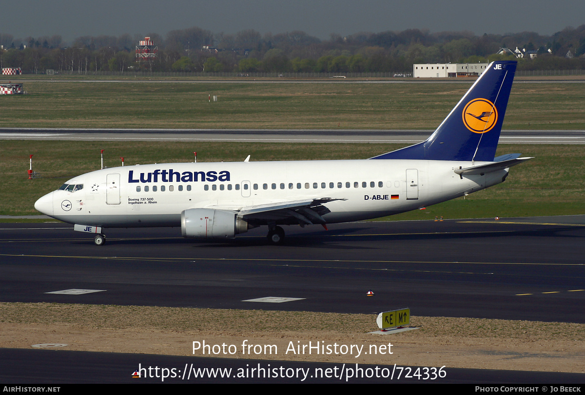 Aircraft Photo of D-ABJE | Boeing 737-530 | Lufthansa | AirHistory.net #724336