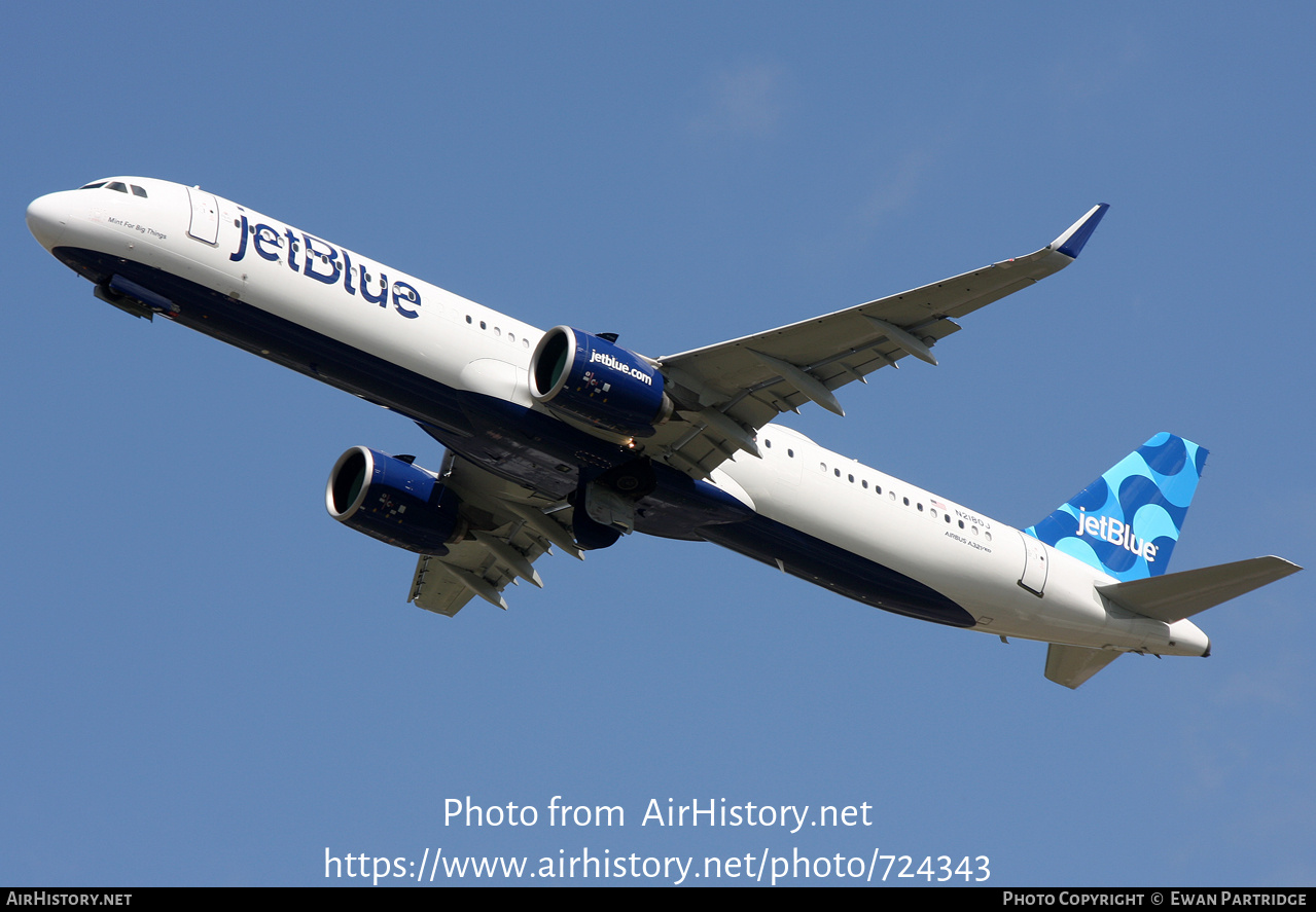 Aircraft Photo of N2180J | Airbus A320-271NX | JetBlue Airways | AirHistory.net #724343