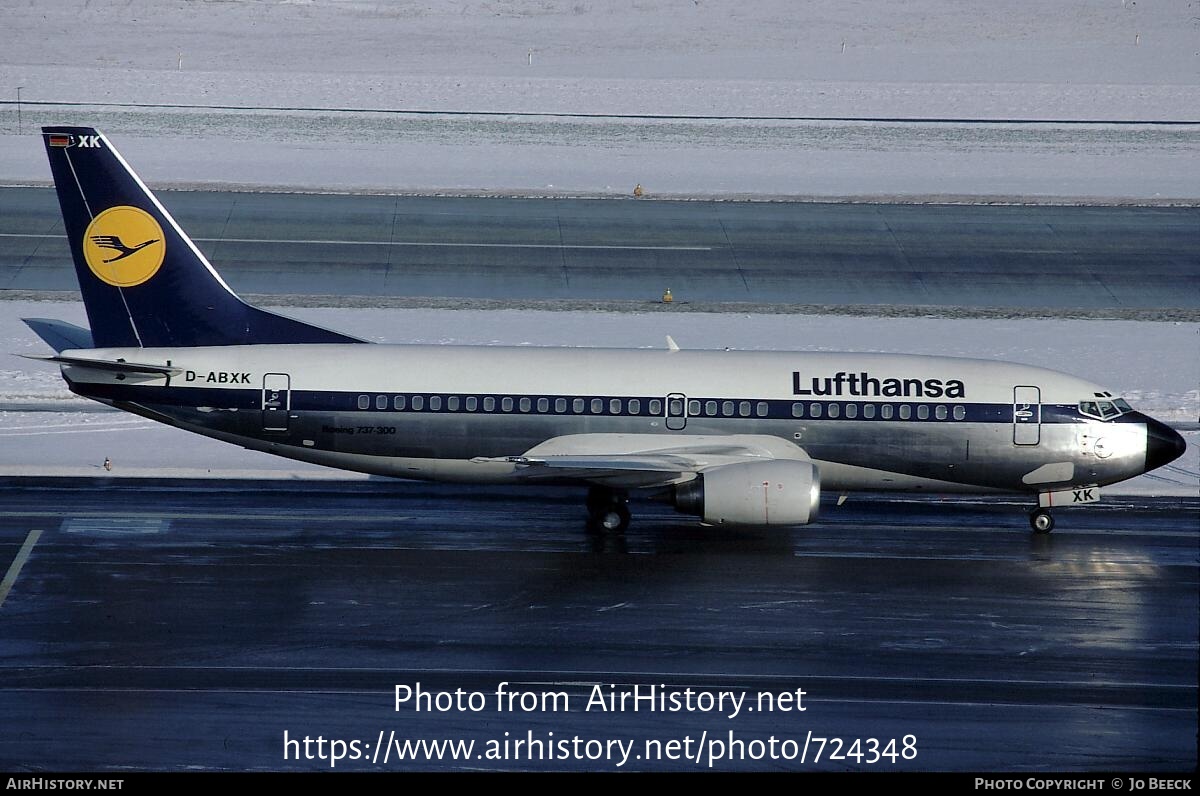 Aircraft Photo of D-ABXK | Boeing 737-330 | Lufthansa | AirHistory.net #724348