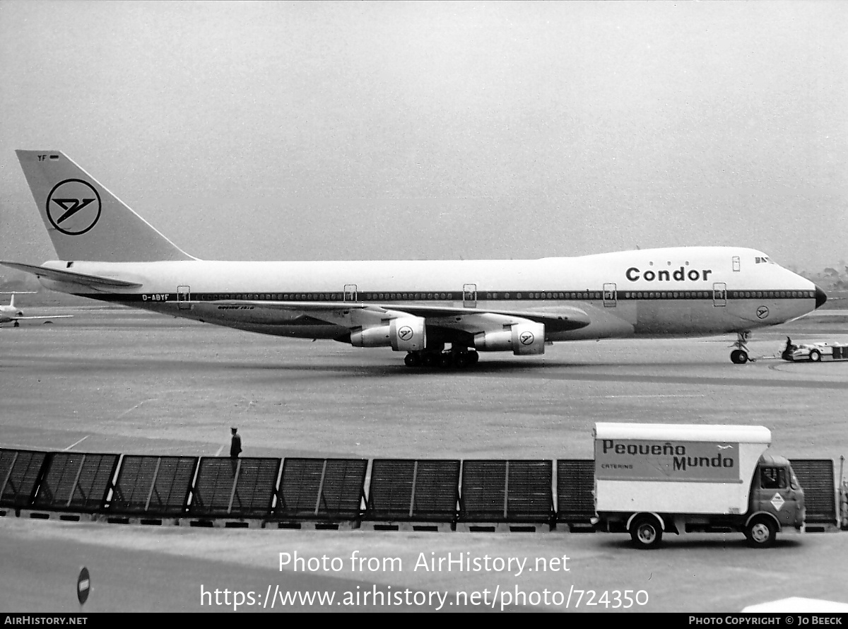 Aircraft Photo of D-ABYF | Boeing 747-230B | Condor Flugdienst | AirHistory.net #724350