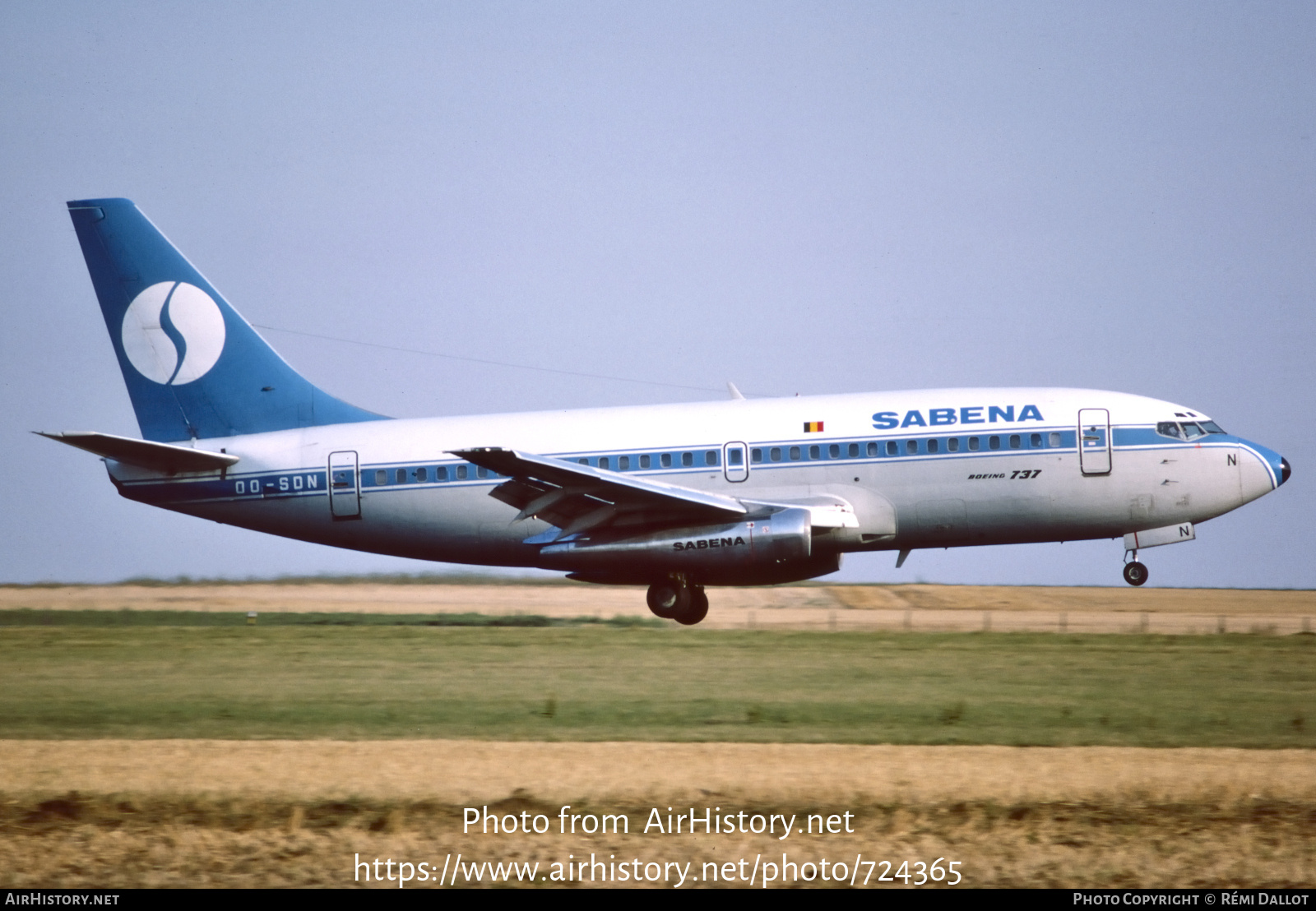 Aircraft Photo of OO-SDN | Boeing 737-229/Adv | Sabena | AirHistory.net #724365