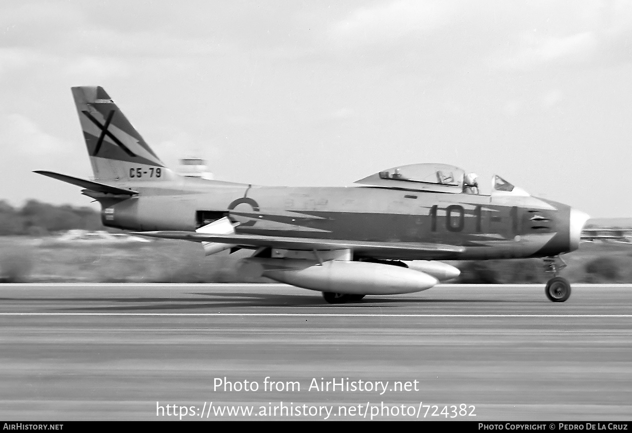 Aircraft Photo of C5-79 | North American F-86F Sabre | Spain - Air Force | AirHistory.net #724382