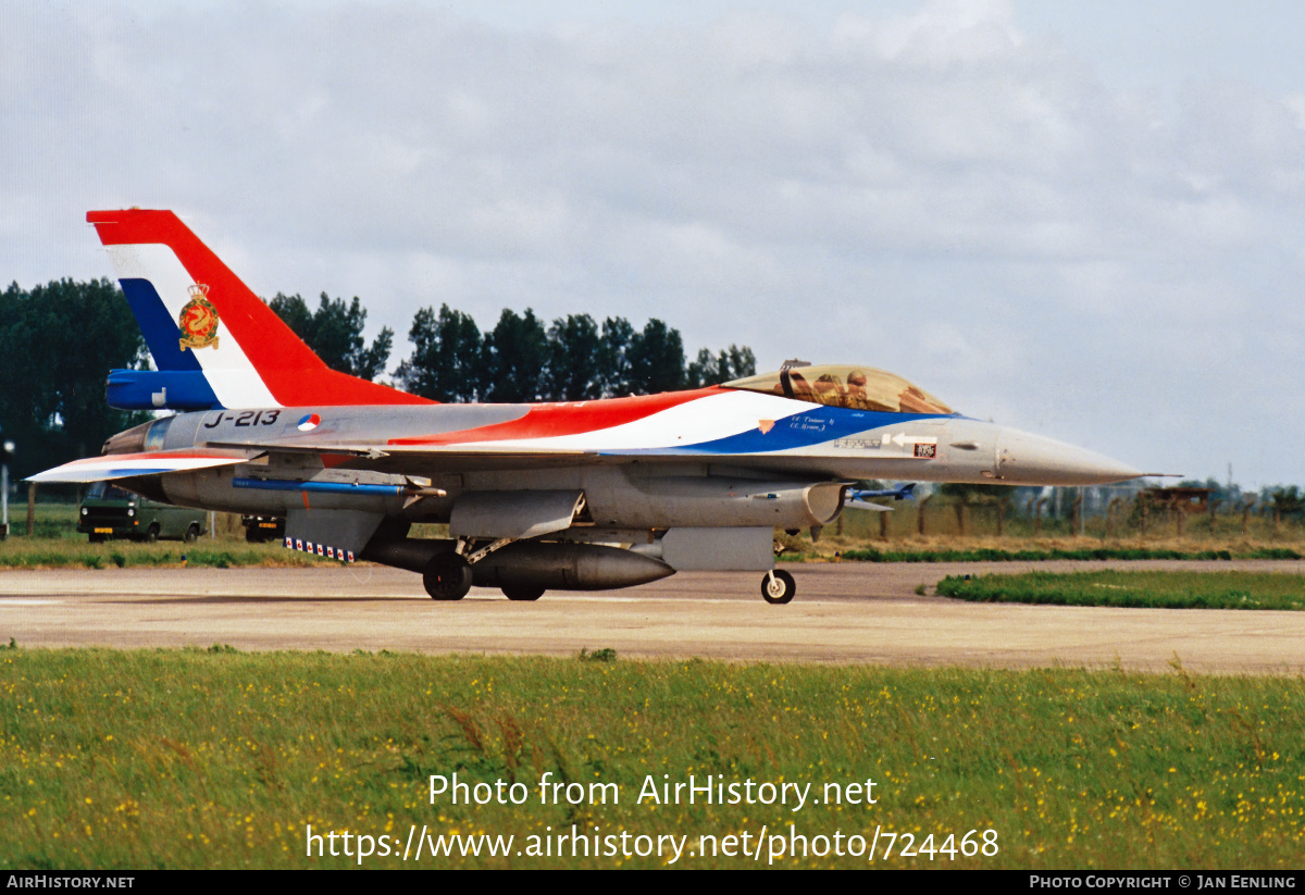 Aircraft Photo of J-213 | General Dynamics F-16A Fighting Falcon | Netherlands - Air Force | AirHistory.net #724468