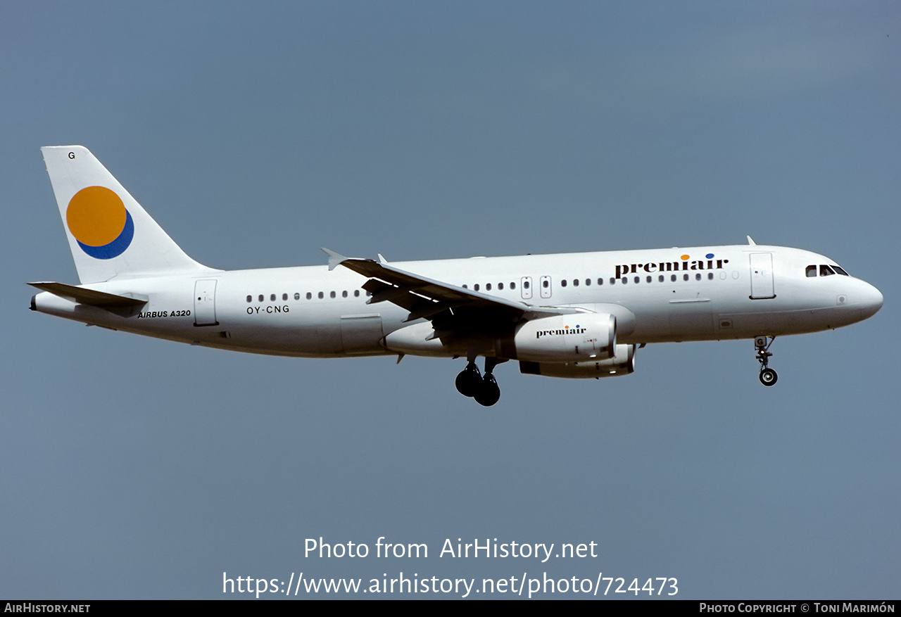 Aircraft Photo of OY-CNG | Airbus A320-231 | Premiair | AirHistory.net #724473