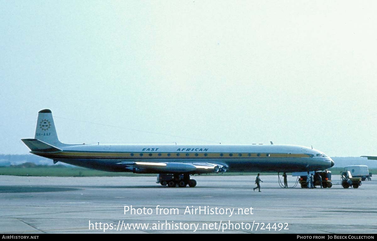 Aircraft Photo of 5H-AAF | De Havilland D.H. 106 Comet 4 | East African Airways | AirHistory.net #724492