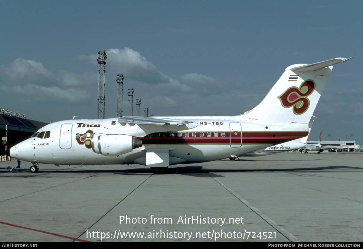 Aircraft Photo of HS-TBO | British Aerospace BAe-146-100 | Thai Airways International | AirHistory.net #724521