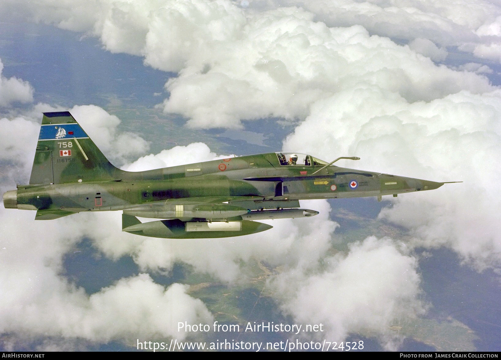 Aircraft Photo of 116758 | Canadair CF-5A | Canada - Air Force | AirHistory.net #724528