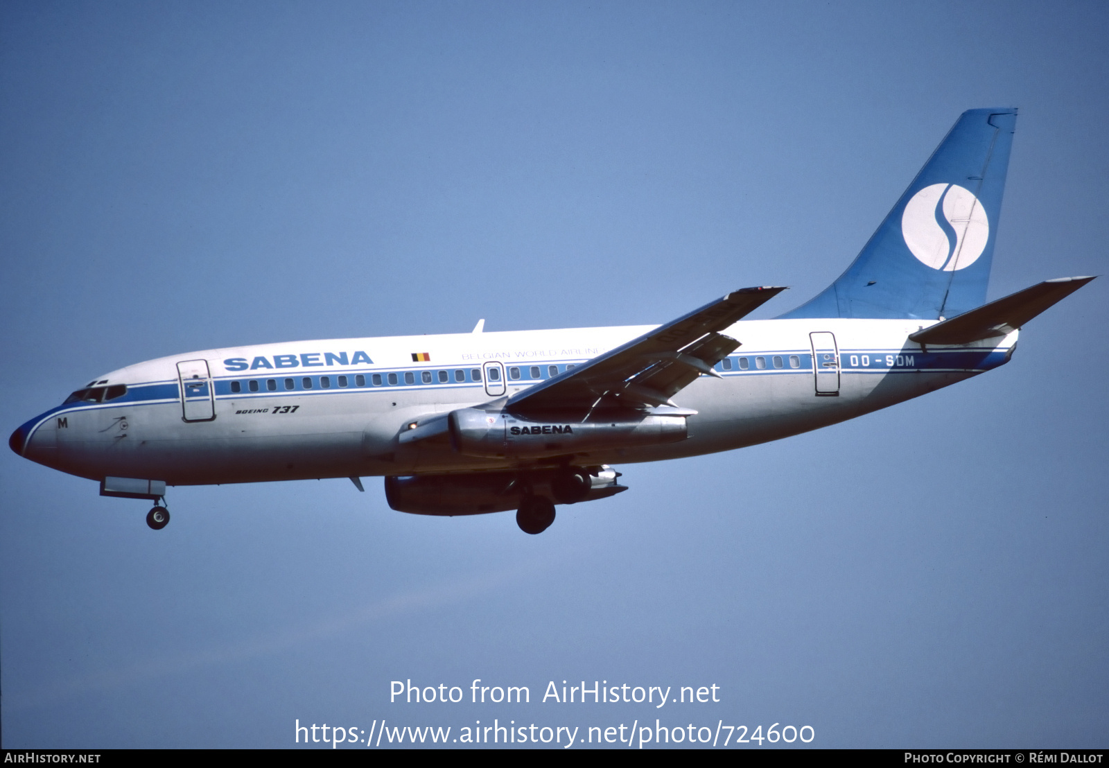 Aircraft Photo of OO-SDM | Boeing 737-229/Adv | Sabena | AirHistory.net #724600