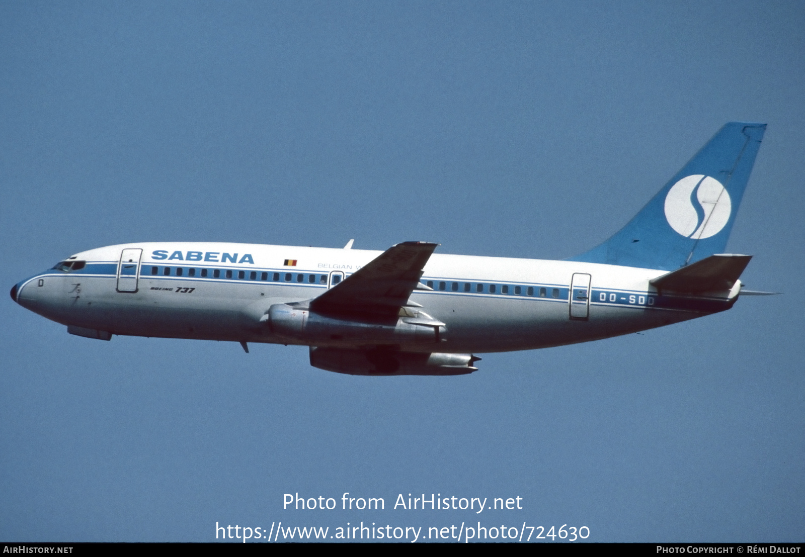 Aircraft Photo of OO-SDD | Boeing 737-229/Adv | Sabena | AirHistory.net #724630