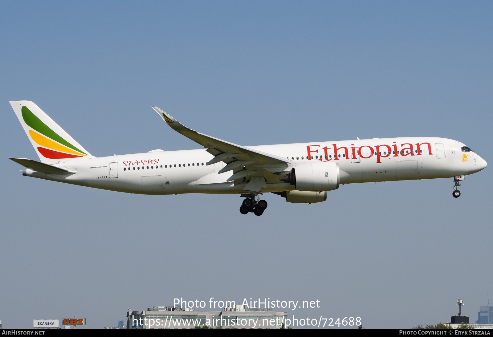 Aircraft Photo of ET-AYA | Airbus A350-941 | Ethiopian Airlines | AirHistory.net #724688