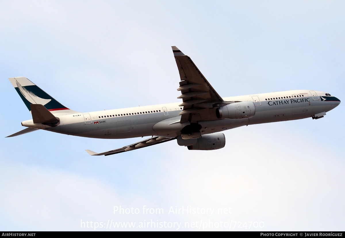 Aircraft Photo of B-LBJ | Airbus A330-343E | Cathay Pacific Airways | AirHistory.net #724700