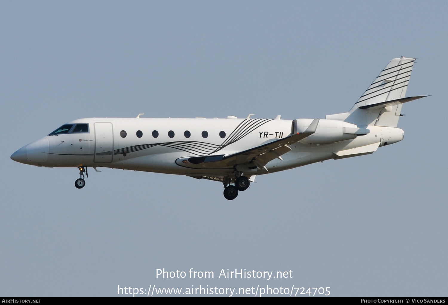 Aircraft Photo of YR-TII | Israel Aircraft Industries Gulfstream G200 | Țiriac Air | AirHistory.net #724705