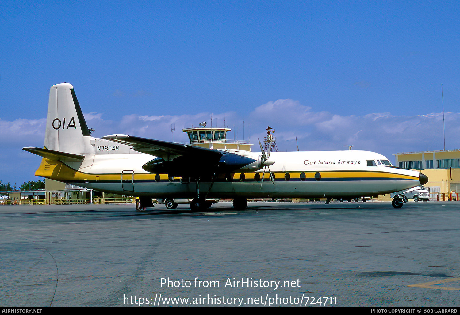 Aircraft Photo of N7804M | Fairchild Hiller FH-227 | Out Island Airways - OIA | AirHistory.net #724711