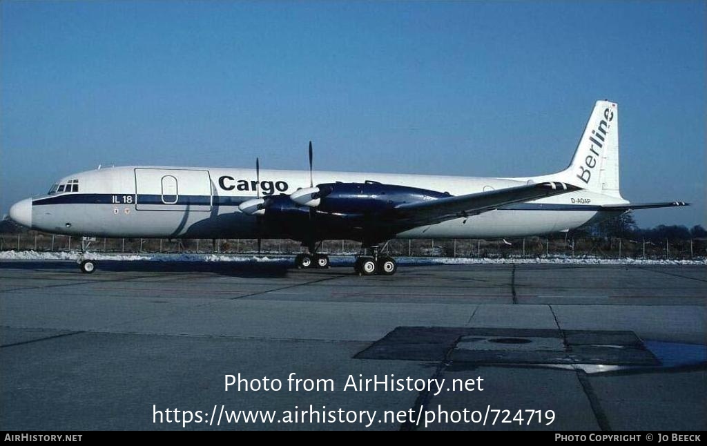 Aircraft Photo of D-AOAP | Ilyushin Il-18GrM | BerLine Cargo | AirHistory.net #724719