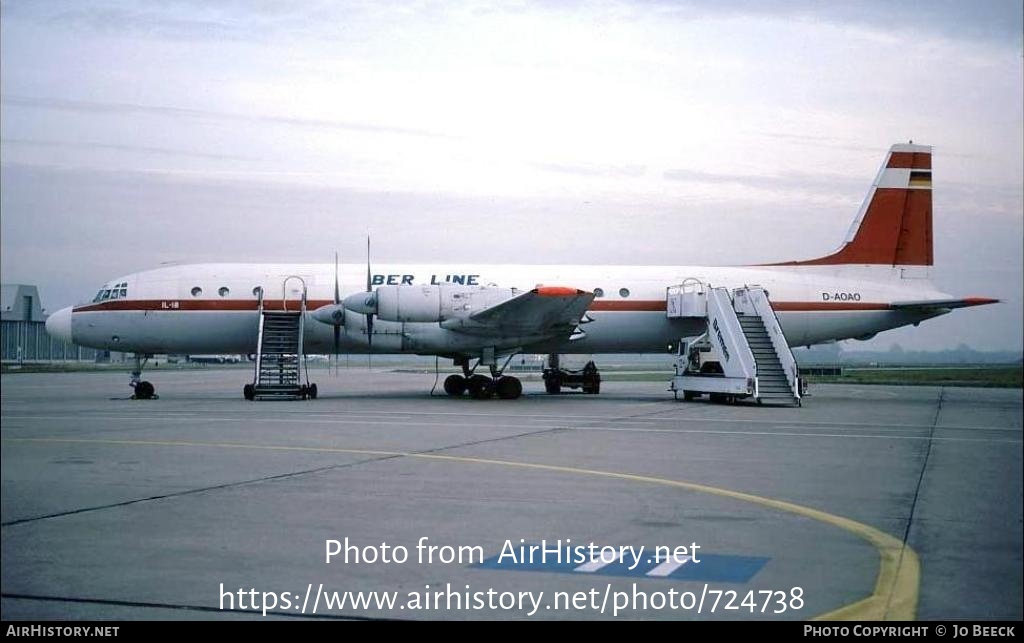 Aircraft Photo of D-AOAO | Ilyushin Il-18V | BerLine | AirHistory.net #724738