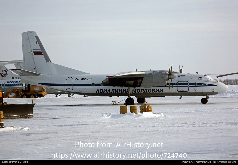 Aircraft Photo of RA-46505 | Antonov An-24RV | Avialinii Mordovii | AirHistory.net #724740