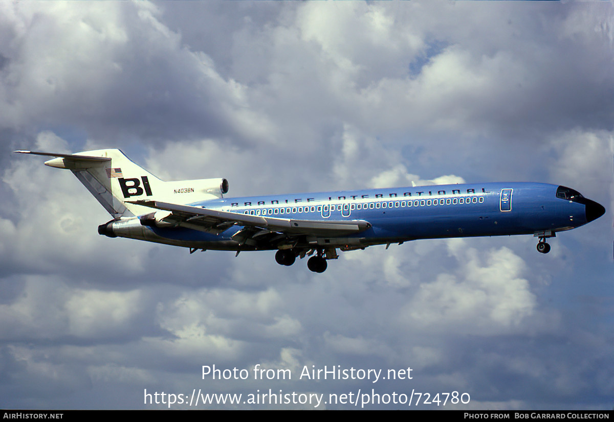 Aircraft Photo of N403BN | Boeing 727-227 | Braniff International Airways | AirHistory.net #724780