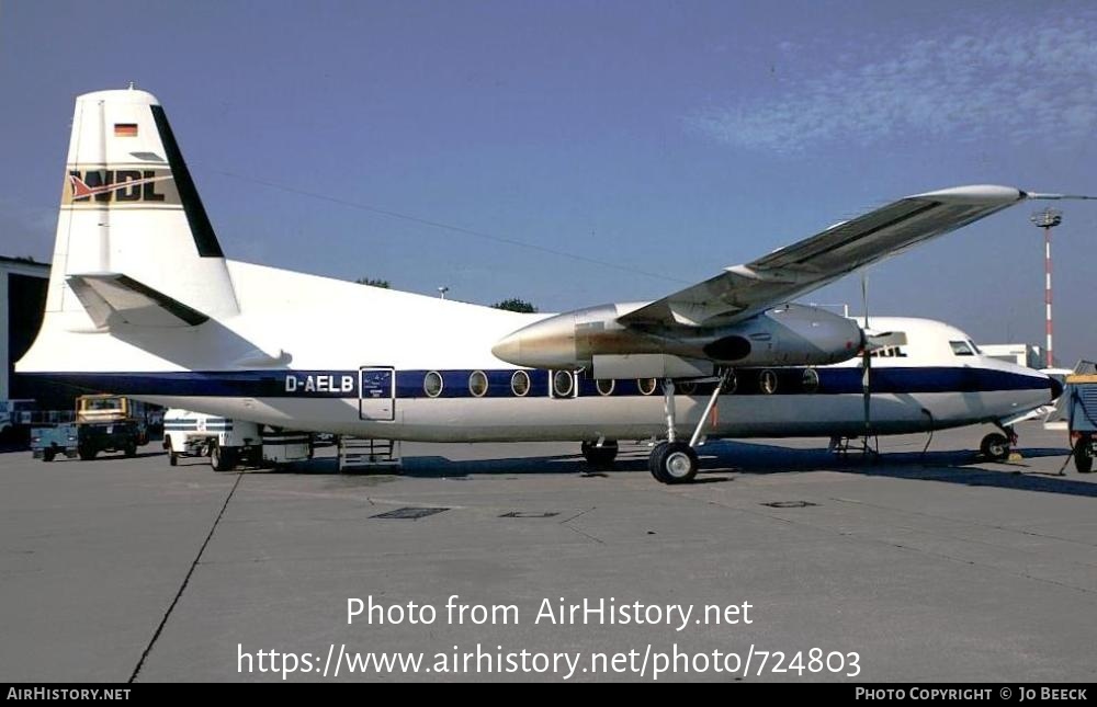 Aircraft Photo of D-AELB | Fokker F27-600 Friendship | WDL Aviation | AirHistory.net #724803