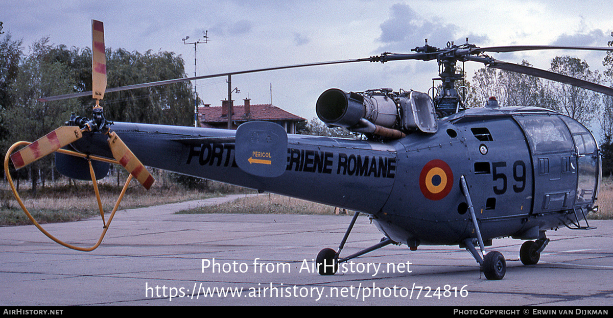 Aircraft Photo of 59 | IAR IAR-316B Alouette III | Romania - Air Force | AirHistory.net #724816