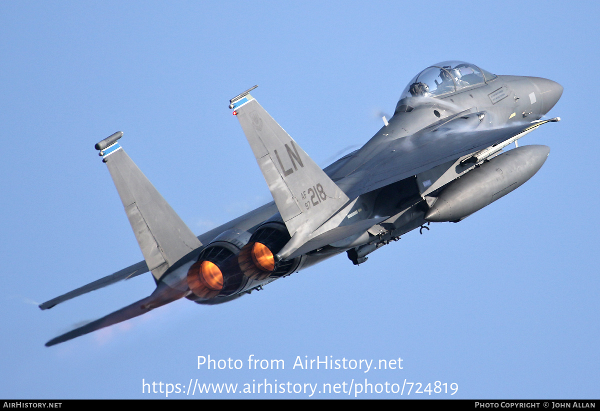 Aircraft Photo of 97-0218 / AF97-218 | McDonnell Douglas F-15E Strike Eagle | USA - Air Force | AirHistory.net #724819