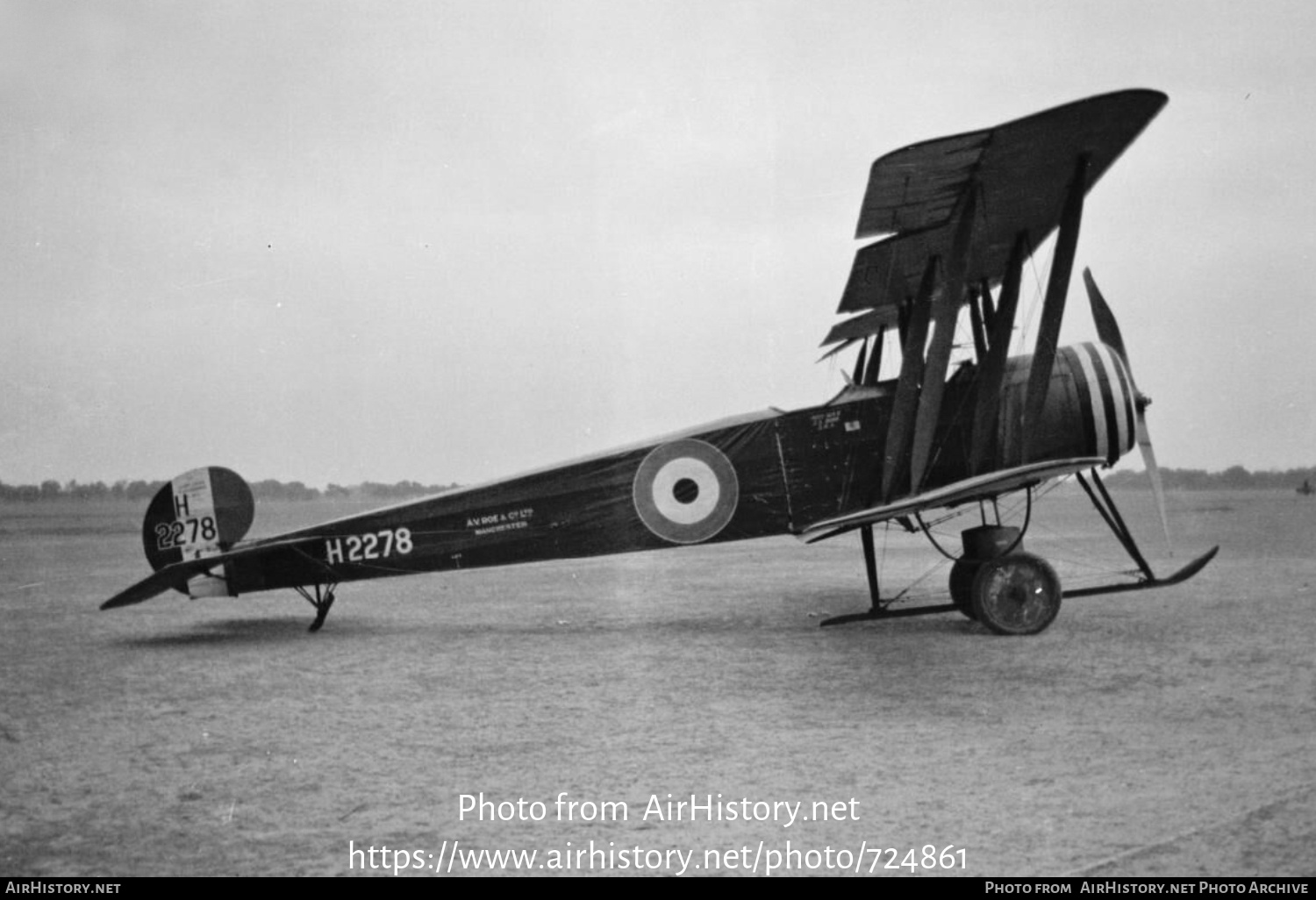 Aircraft Photo of H2278 | Avro 504K | UK - Air Force | AirHistory.net #724861