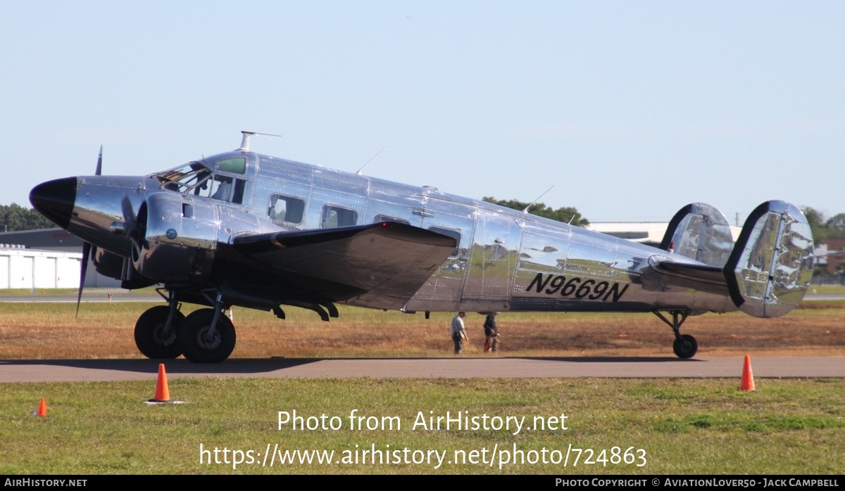 Aircraft Photo of N9669N | Beech E18S-9700 | AirHistory.net #724863