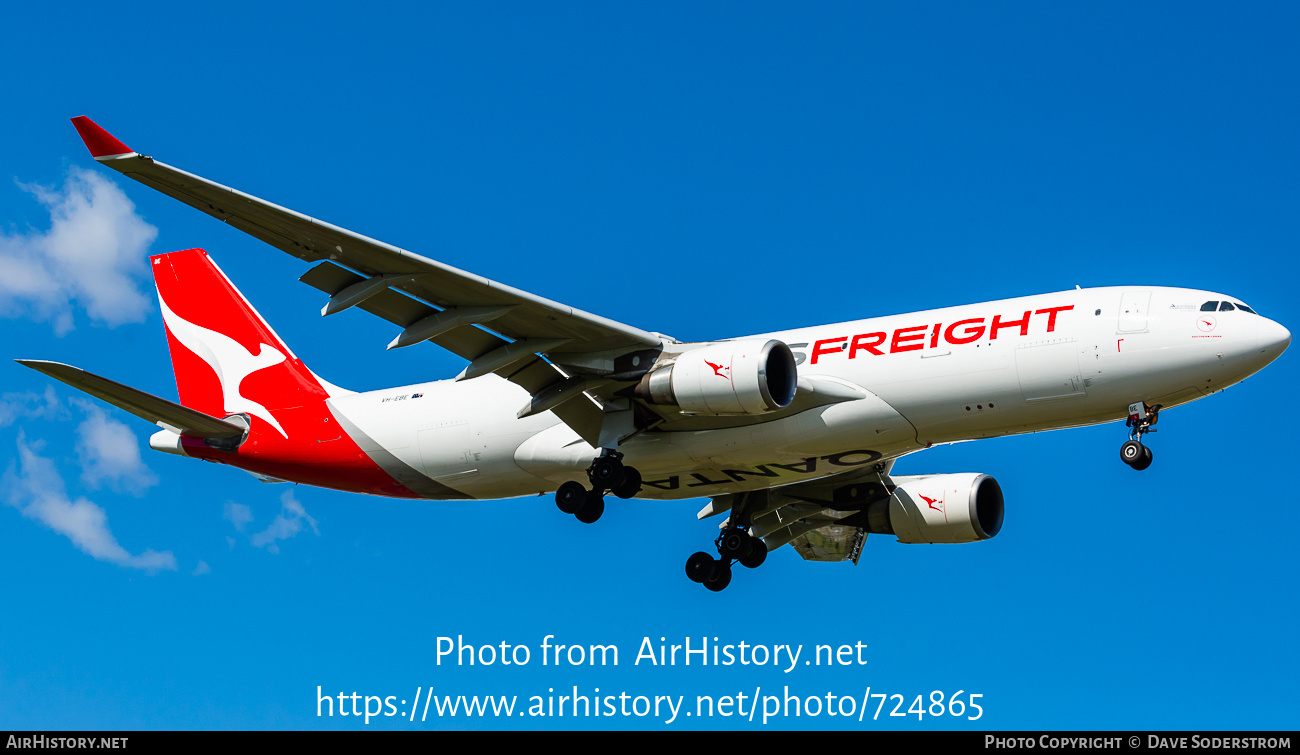 Aircraft Photo of VH-EBE | Airbus A330-202(P2F) | Qantas Freight | AirHistory.net #724865