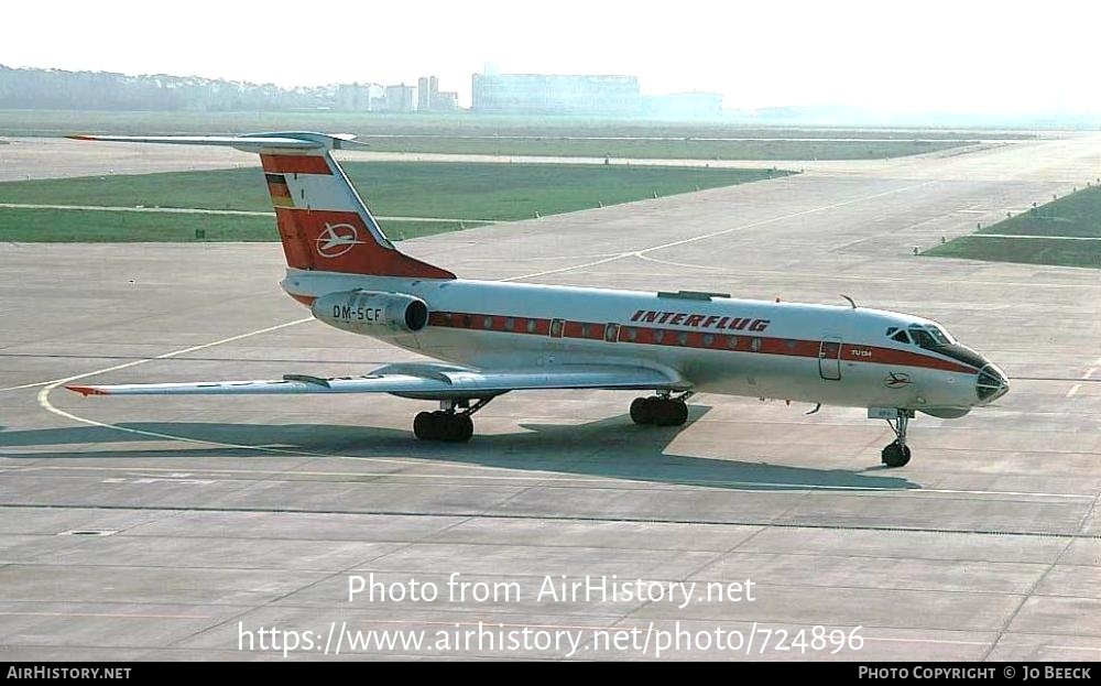 Aircraft Photo of DM-SCF | Tupolev Tu-134K | Interflug | AirHistory.net #724896