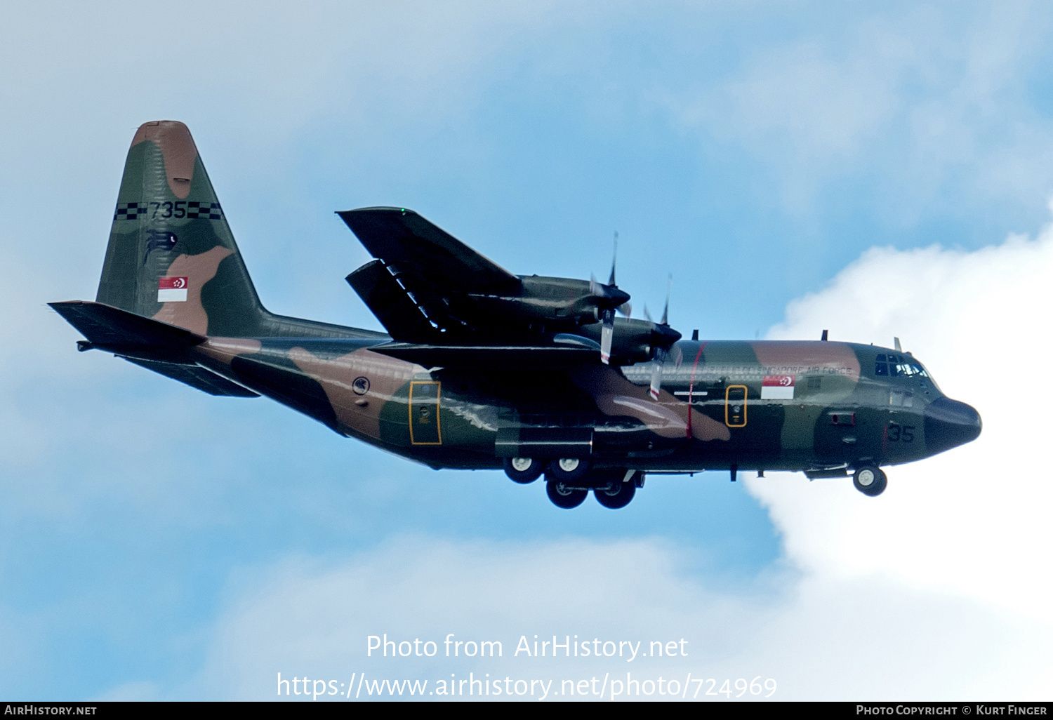 Aircraft Photo of 735 | Lockheed C-130H Hercules | Singapore - Air Force | AirHistory.net #724969