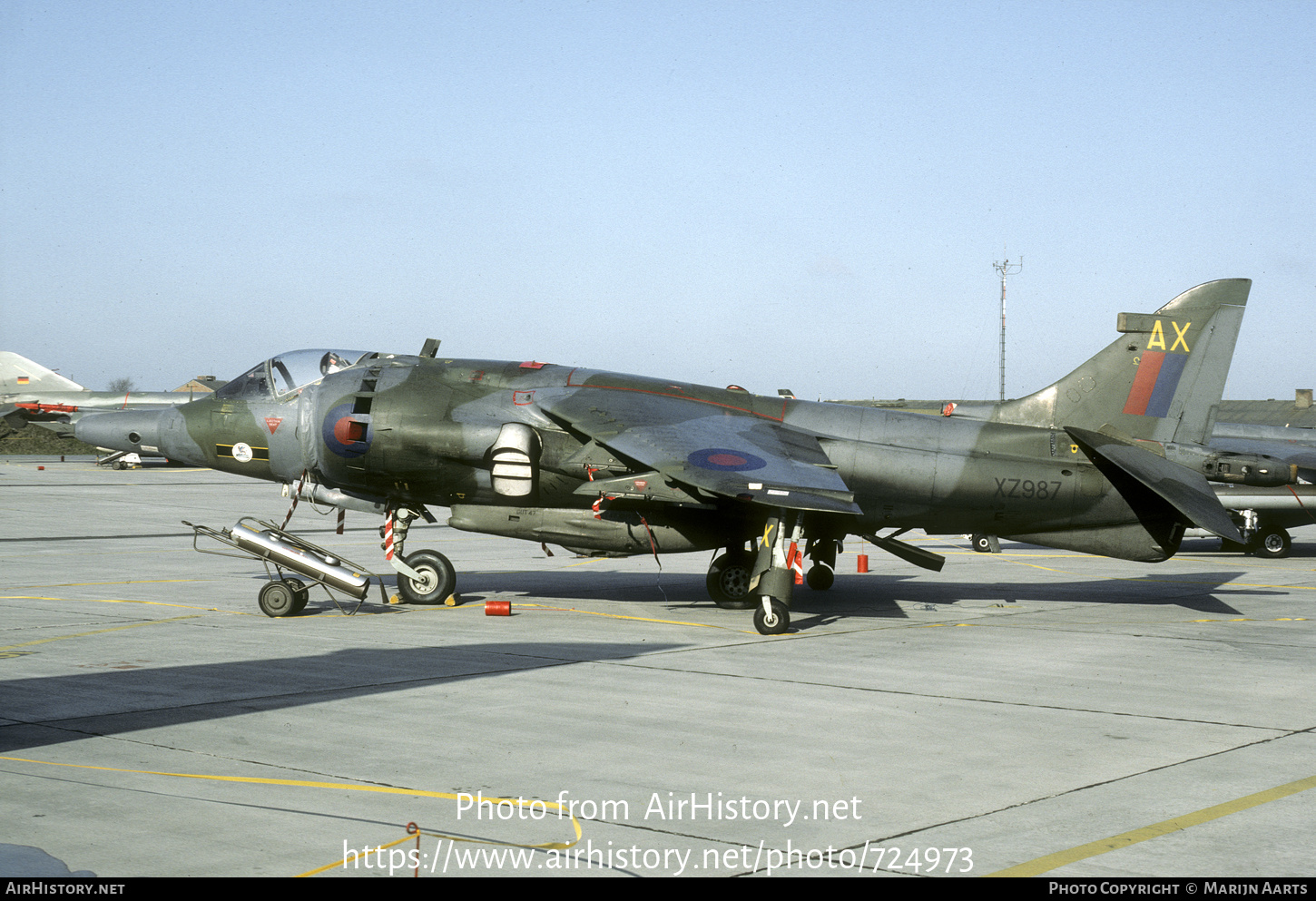 Aircraft Photo of XZ987 | Hawker Siddeley Harrier GR3 | UK - Air Force | AirHistory.net #724973