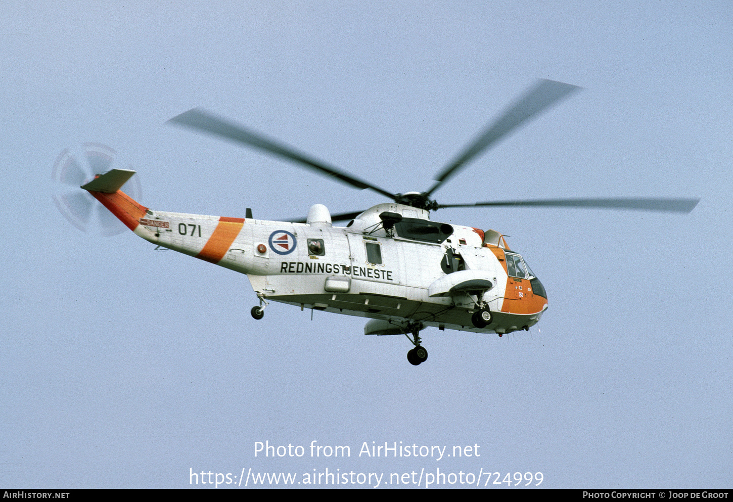 Aircraft Photo of 071 | Westland WS-61 Sea King Mk43 | Norway - Air Force | AirHistory.net #724999