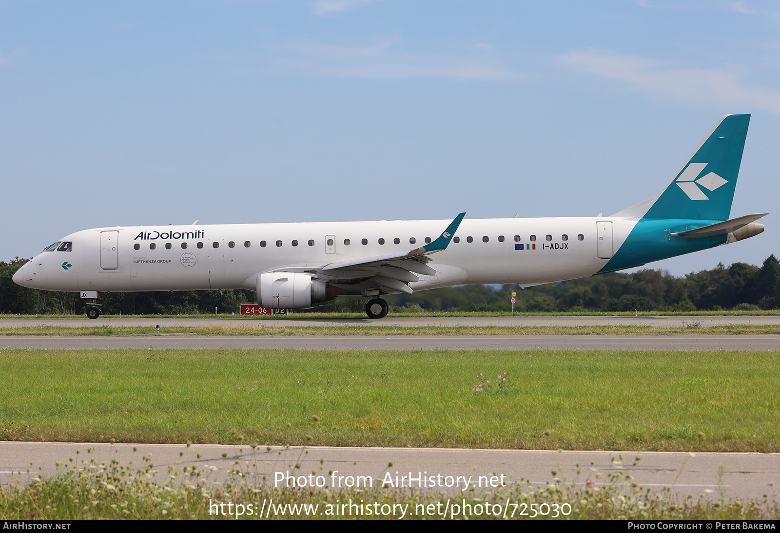 Aircraft Photo of I-ADJX | Embraer 195LR (ERJ-190-200LR) | Air Dolomiti | AirHistory.net #725030