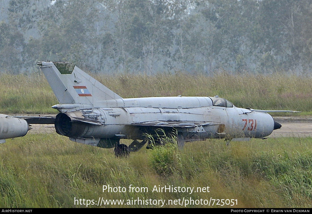 Aircraft Photo of 731 | Mikoyan-Gurevich MiG-21bis | Laos - Air Force | AirHistory.net #725051