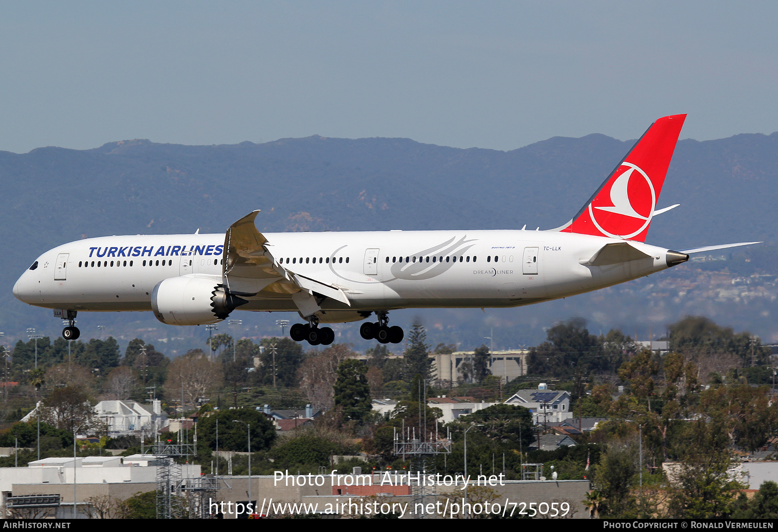 Aircraft Photo of TC-LLK | Boeing 787-9 Dreamliner | Turkish Airlines | AirHistory.net #725059