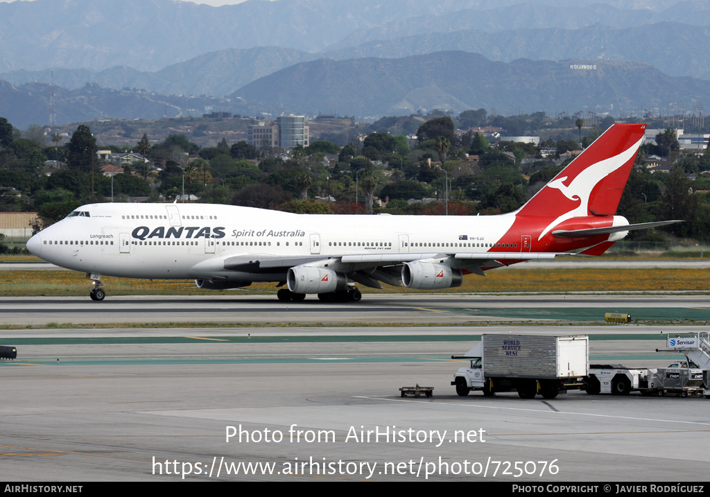 Aircraft Photo of VH-OJU | Boeing 747-438 | Qantas | AirHistory.net #725076